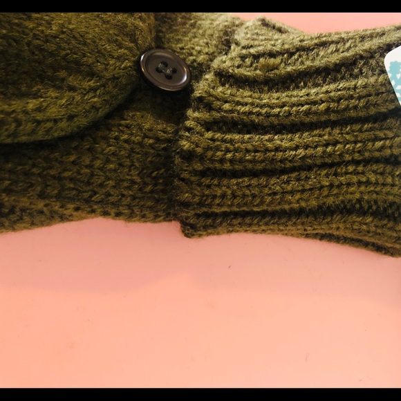 K Dark Green Winter Gloves Size Small - Picture 6 of 6